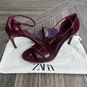 Zara Women's Deep Red Heels